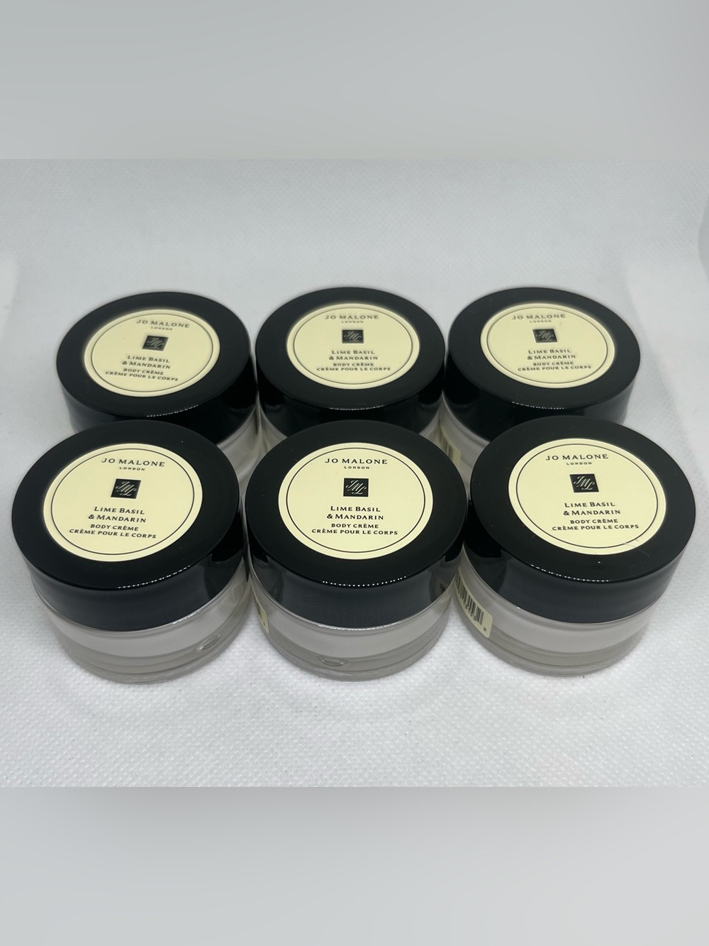 6 New Jo Malone LIME BASIL& MANDARIN Body Cream 0.5 Oz / 15 ML